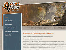 Tablet Screenshot of oneidavictor.com